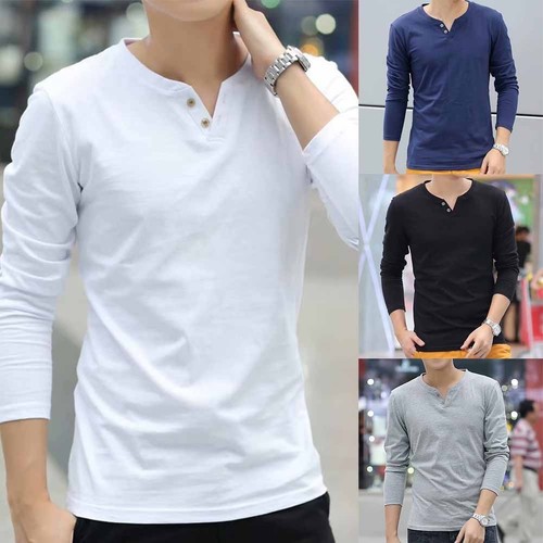Hot Sale Men Pullover T Shirt Plus Size Size M-3XL Tops Comfortable Comfy - Picture 6 of 16