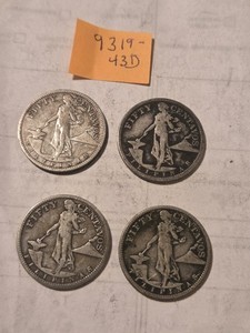Philippine Silver 50 Centavos Group, Rare 1907, 1909-S,  1918-S, 1919-S...