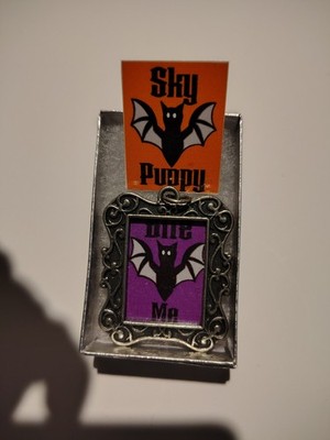 Sky Puppy/Bite Me Gothic bat art Pendant Charm