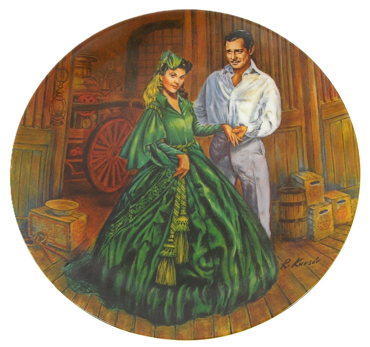 Vintage Gone With The Wind "SCARLETT'S GREEN DRESS" Limited Edition Plate #7 | eBay Vintage Gone With The Wind "SCARLETT'S GREEN DRESS" Limited Edition Plate #7 | eBay