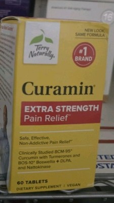 Curamin, 60 Tabs, Extra Strength, Terry Naturally, Pain Relief