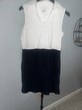 halston dress size small Black And White No S...