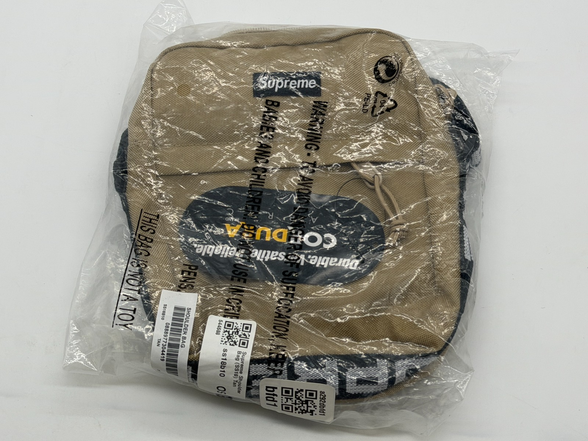 Supreme Shoulder Bag SS18 Tan NEW | eBay