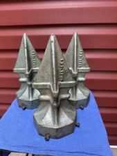Ancien poteau de station service vintage en fonte finition 10 pouces 98J1-4K1