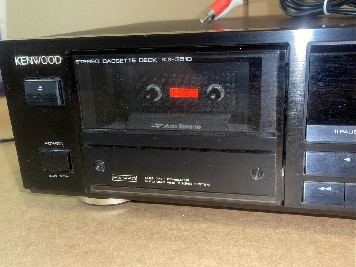 Kenwood KX-3510 Auto Reverse Cassette Deck Works 100% Tested