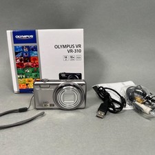 Olympus Digital Camera VR-310 14.0MP 10x Optical Zoom Silver  Battery UNTESTED