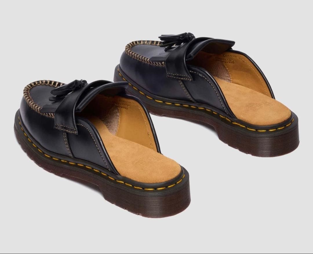 Dr.Martens Adrian Mule Loafers Black Leather 26.5cm New with Box image 2