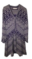 Tory Burch  Bourdelle Silk Tunic Dress Size 10 Boho Business Casual Quiet Luxury