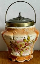 Circa 1900 - Ancien pot à biscuit en faience