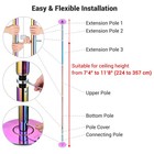 Yescom Static Spinning Dancing Pole Kit 11FT for Party Club Exercise,Colorful — photo 3