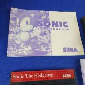 Master System SONIC THE HEDGEHOG x3 Games 1 + 2 + Chaos PAL (Works in US)
