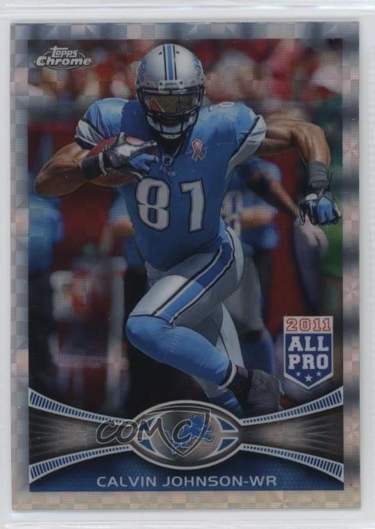 2012 Topps Chrome All-Pro Retail X-Fractor Calvin Johnson #115 HOF 1f1