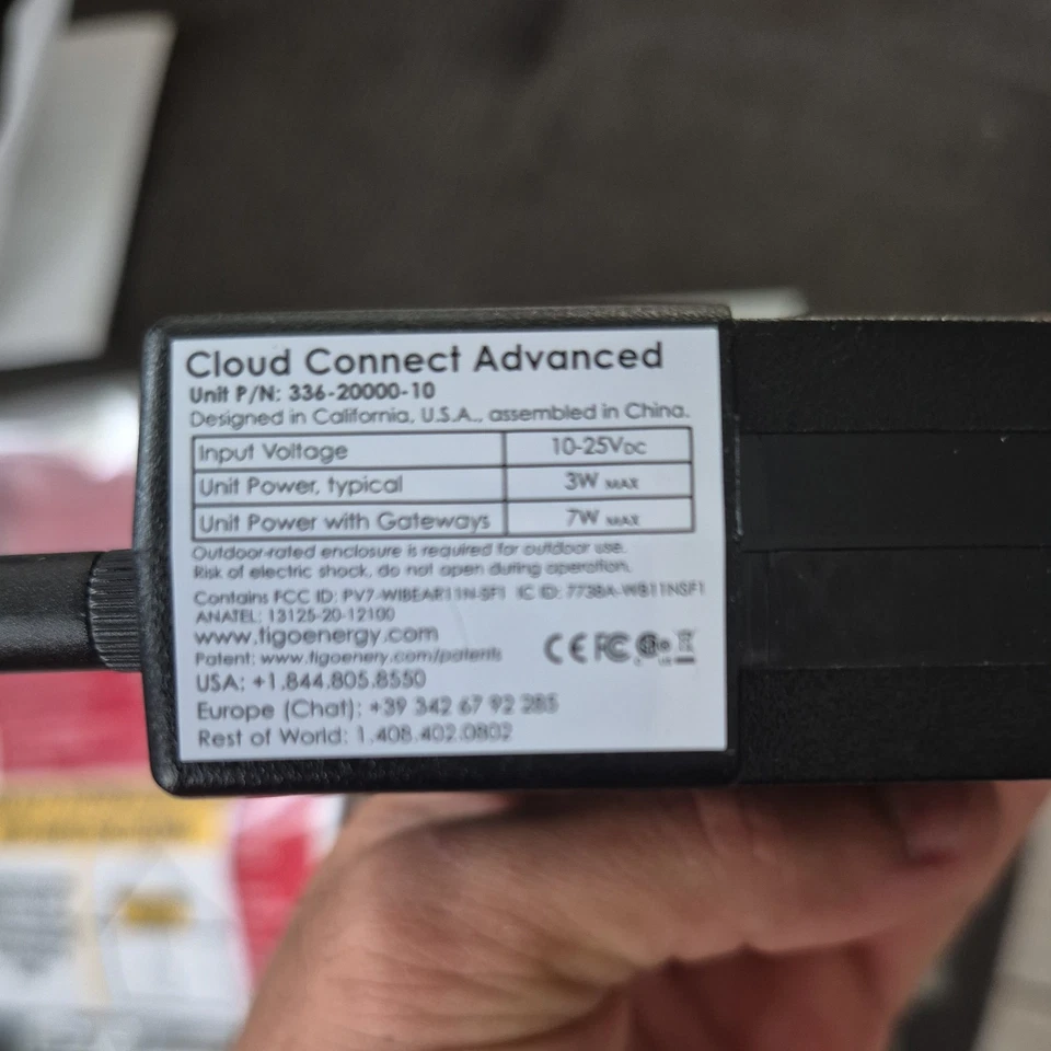 TOTALMENTE NUEVO Tigo Energy 348-00000-52 Cloud Connect Kit Avanzado de Gabinete Exterior Foto 3 de 4