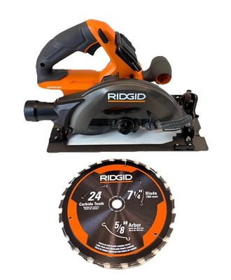 Ridgid 18V 7 1/4 in Circular Saw Brushless Cordless Tool Only Model R8657B