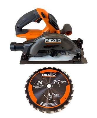 #ad Ridgid 18V 7 1 4 in Circular Saw Brushless Cordless Tool Only Model R8657B $99.95