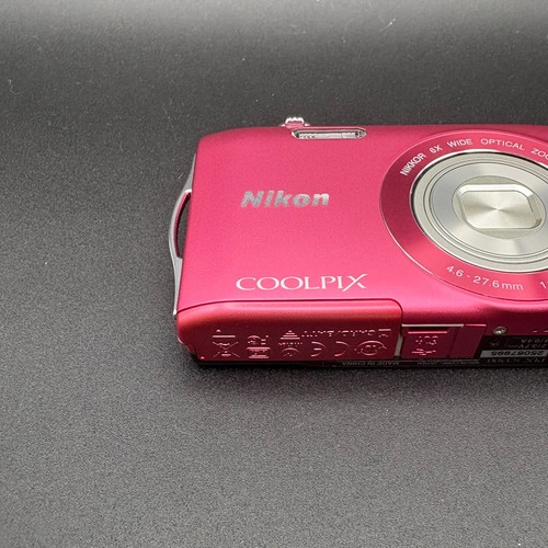 Nikon Coolpix S3300 16MP 6x Zoom Pink Compact Digital Camera Tested - Picture 3 of 15