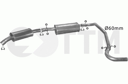 Ligne d'échappement Citroën C25 Bus pour éliminer les bruits moteurs