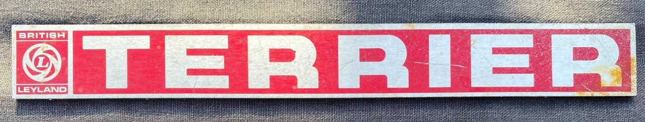 Leyland Terrier Bus Truck Lorry Commercial Badge Emblem Plate