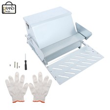 Automatic Galvanized Steel Poultry Feeders W/ Weatherproof Lid Durable Materials