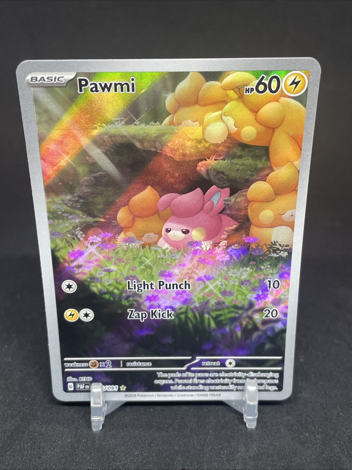 Pawmi 226/091 Sv: Paldean Fates Holo