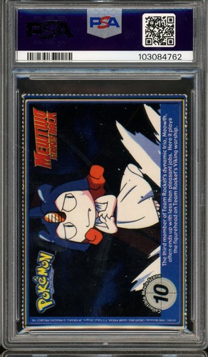 1999 POKEMON #151 BURGER KING PERFORATED EDGES POKETRIVIA MOVIE SCENE 10 PSA 5 - Picture 2 of 2