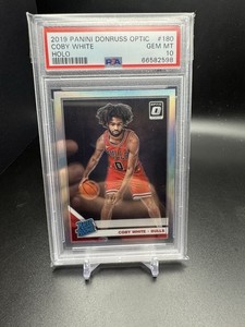 Coby White 2019 Panini Donruss Optic Rated Rookie Silver Holo #180 PSA 10