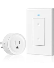 Remote Control Outlet, WILAWELS Wireless Light Switch, Removable Remote... 