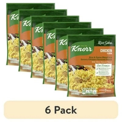 Knorr No Artificial Flavors Chicken Instant Rice, Cooks in 7 Minutes (6 pack)