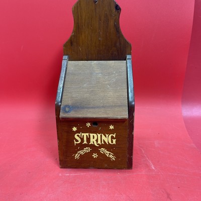 Vintage Wooden String Box
