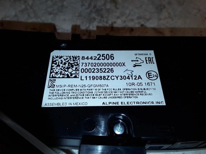 Chevrolet Equinox 2018-2019 controlador de aire acondicionado térmico panel de control de temperatura 10914 Foto 2 de 4