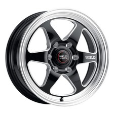 Weld Racing Wheels Ventura 6 Drag 17x7 10 Gloss Black Milled 6x127 6x5 Qty 1