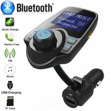 Wireless In-Car Bluetooth FM Transmitter MP3 Radio Adapter Car Kit USB Charger
