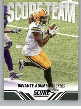 2021 SCORE SCORE TEAM #13 DAVANTE ADAMS GREEN BAY PACKERS FOOTBALL