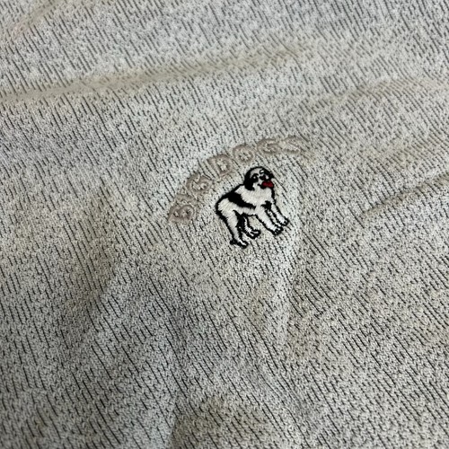 Vintage Big Dogs Sweatshirt Mens Large L Henley Casual Distressed - Afbeelding 3 van 5