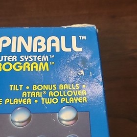 Atari 2600 Video Pinball Complete in Box (CIB) With Manual, Tested Working