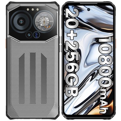 B3 Rugged Smartphone Unlocked, 20(8+12) GB RAM+256GB ROM, 10800mAh(30W) Batte...