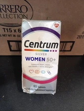 Centrum Silver Women 50+ Multivitamin 65 Tablets exp: 05/2026