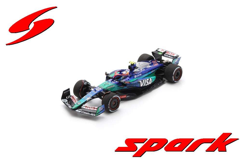 スパーク SPARK RB Formula1Teams VCARB 01 Spark 1/43 Visa Cash App RB VCARB 01 #22 2024 F1 Las Vegas GP Yuki