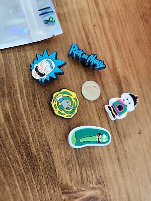 Lot Of 5 Rick And Morty Shoe Charms For Crocs!
