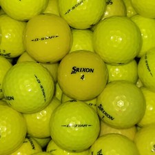 24 Yellow Srixon Q-Star Used Golf Balls - 4A Near Mint AAAA