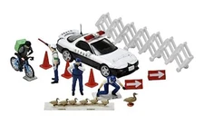 Geocolle 64# Car Snap 16b Police die-cast mini car set Japan