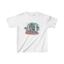 High Tide Good Vibes Kids Heavy Cotton  Tee