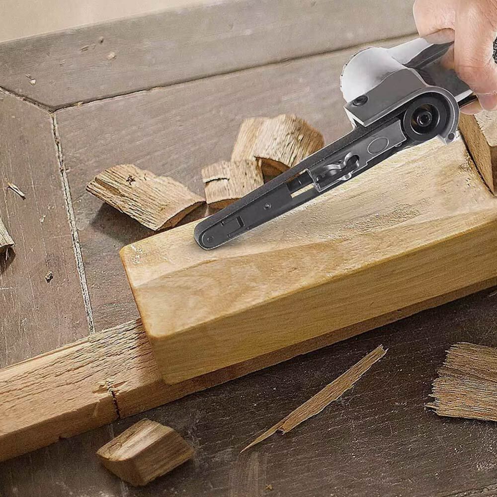 Air Belt Sander Grinder w/ Sanding Belts for Compressor Pneumatic Tools 10x330mm