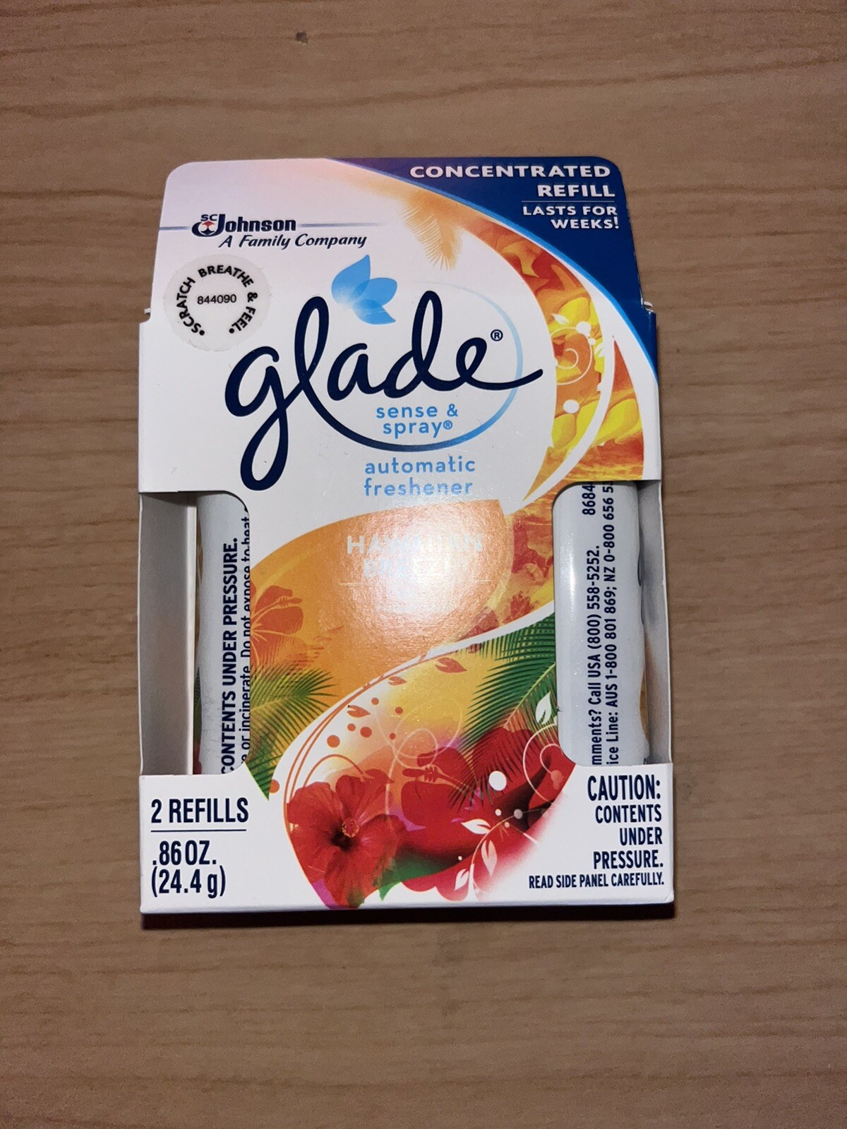 Glade Sense & Spray Automatic Air Freshener Refill " Hawaiian Breeze