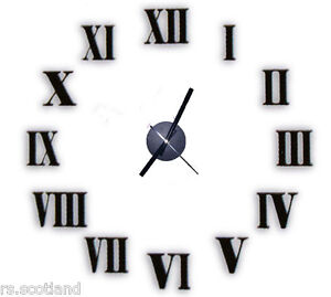 DIY Wall Clock High quality 3D effect EVA Material DIY Your Own Excellent Style