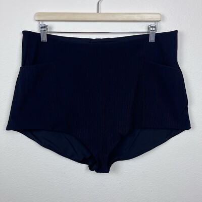 Popflex Swim Bottoms Womens Three X High Rise Ribbed Beach