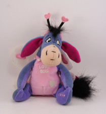 Disney Store Winnie the Pooh Love Bug Eeyore Bean Bag Plush Valentines 2000