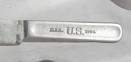 U.S. Army Soldiers Pre WW1 1904 Dated Rock Island Arsenal M1898 Mess Kit Knife - Picture 2 of 3