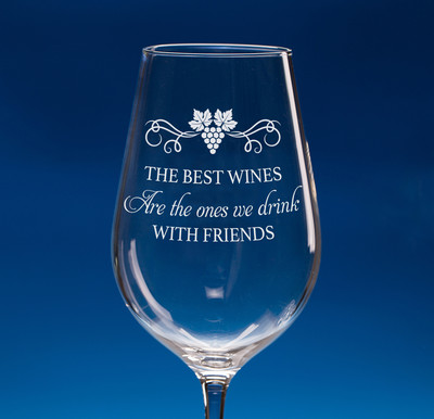 Best Friends Personalised Wine Glass Wine Lover Friend Gift