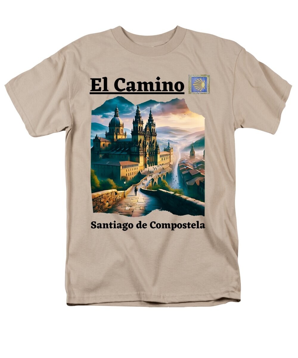 Camiseta El Camino Santiago de Compostela Camino Peregrino España NUEVA Alta Gama S-4XL